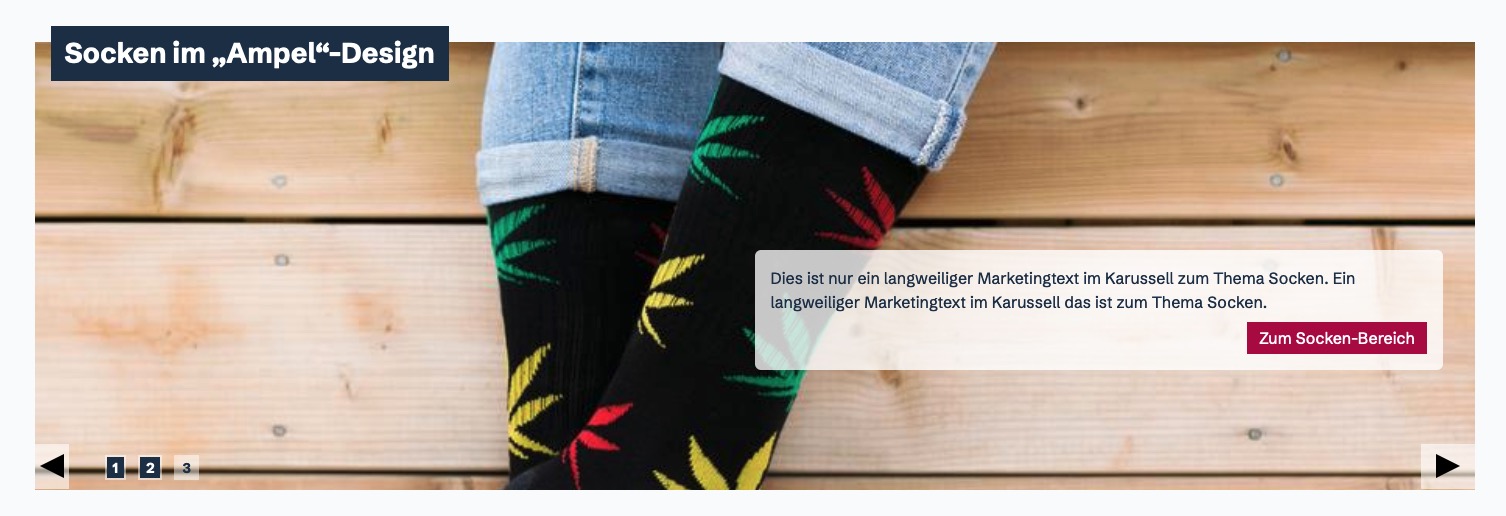 Screenshot: Das Marketing-Karussell auf der Startseite von ecbf.shop.