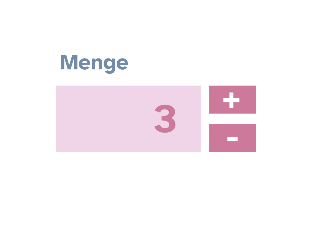 Schemazeichnung: Ein HTML-Element für Zahlen (input, type=number).